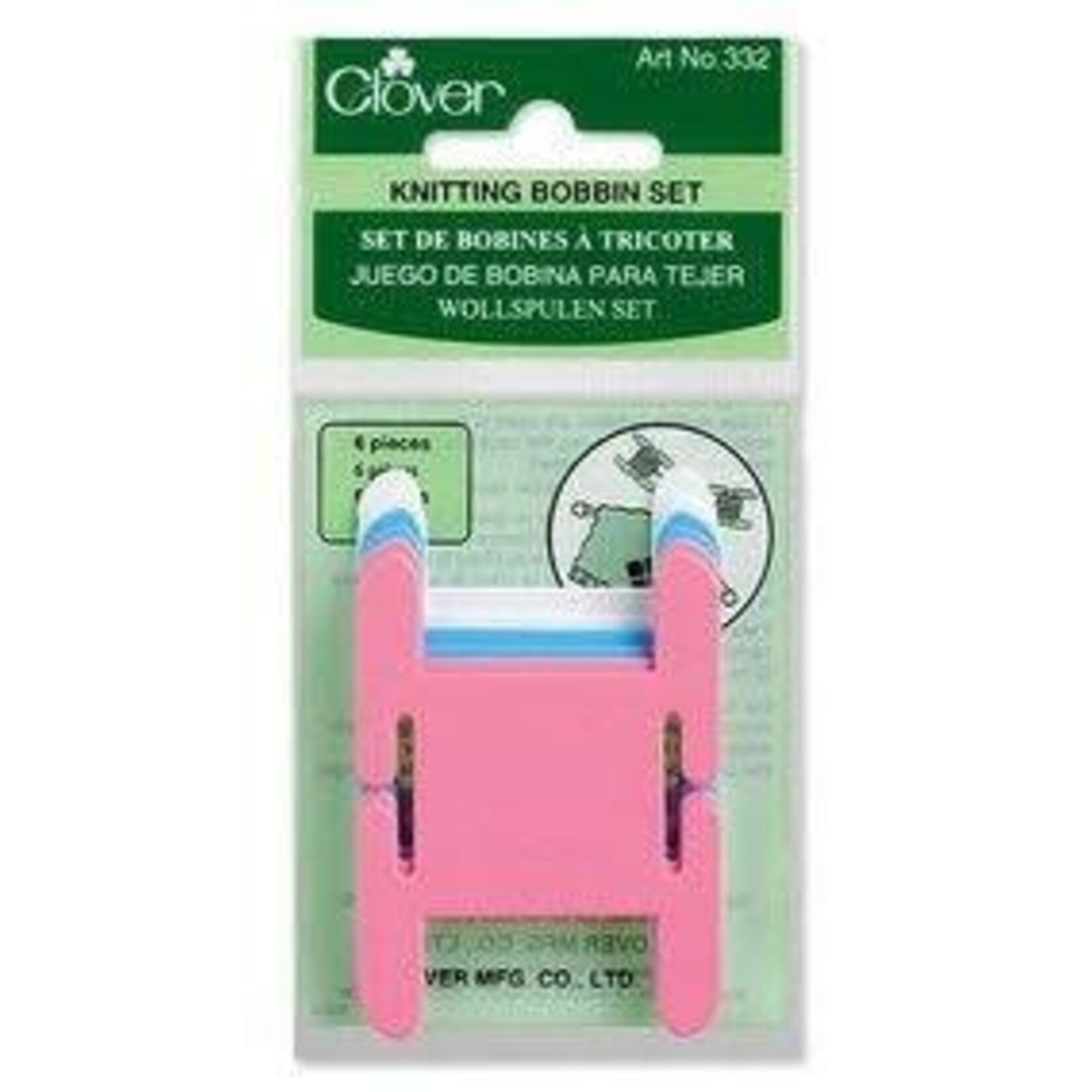 Clover Knitting Bobbin Set, 6pc.