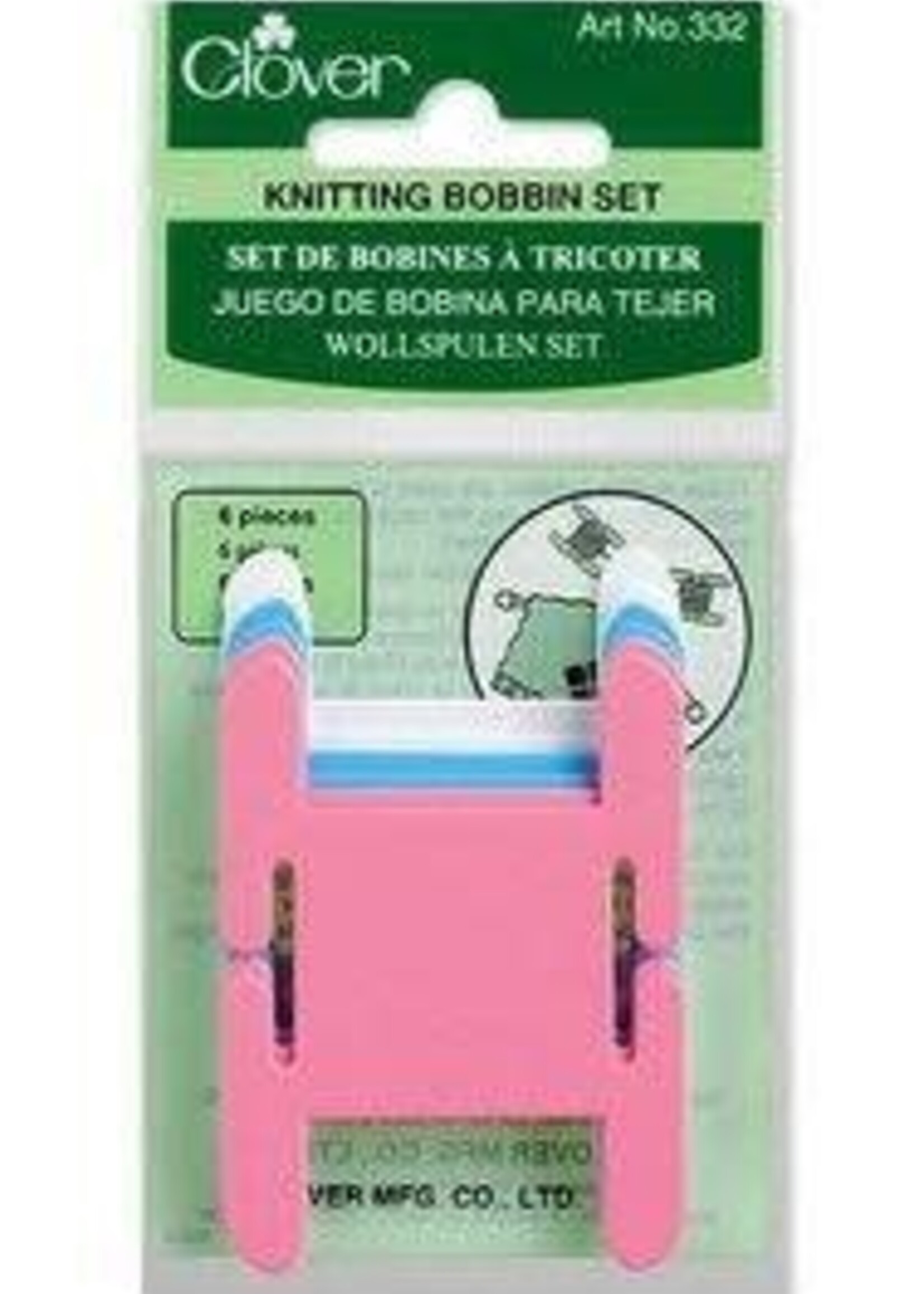 Clover Knitting Bobbin Set, 6pc.