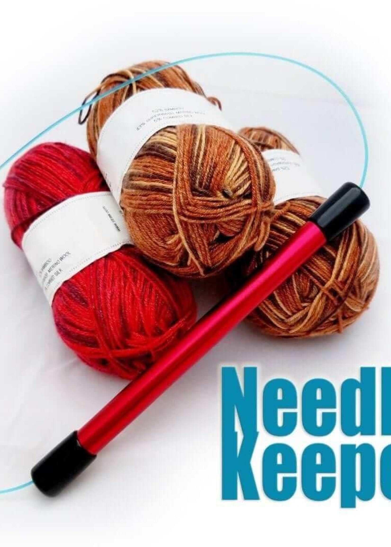Knitting Needles Keeper (Needle Keepers), DOUBLE CAPPED,  7‚" Long, 1 Count