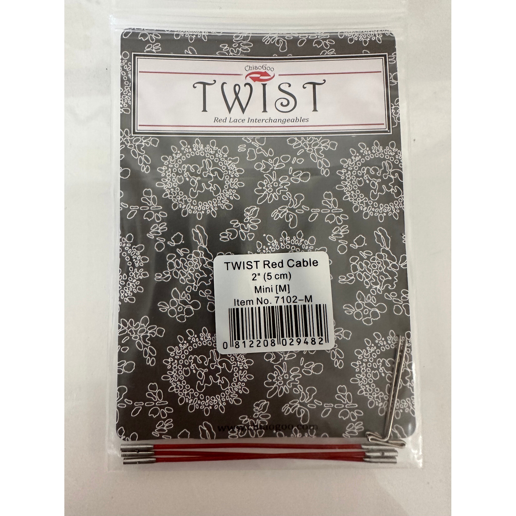 ChiaoGoo ChiaoGoo TWIST Red Cable 2” (5cm) Mini (M)