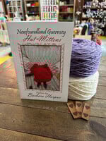Newfoundland Guernsey Mittens & Hat KIT (Lilac & Bleached White REGAL)