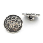 Pewter Buttons (sml) - Selbu 16mm (Deer)