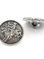 Pewter Buttons (sml) - Selbu 16mm (Deer)