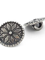 Pewter Buttons (sml) - Peer Gynt 16mm (Snowflake)