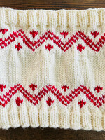 Simple ZigZag Cowl Pattern Kit (Tin Milk & Seafoam)