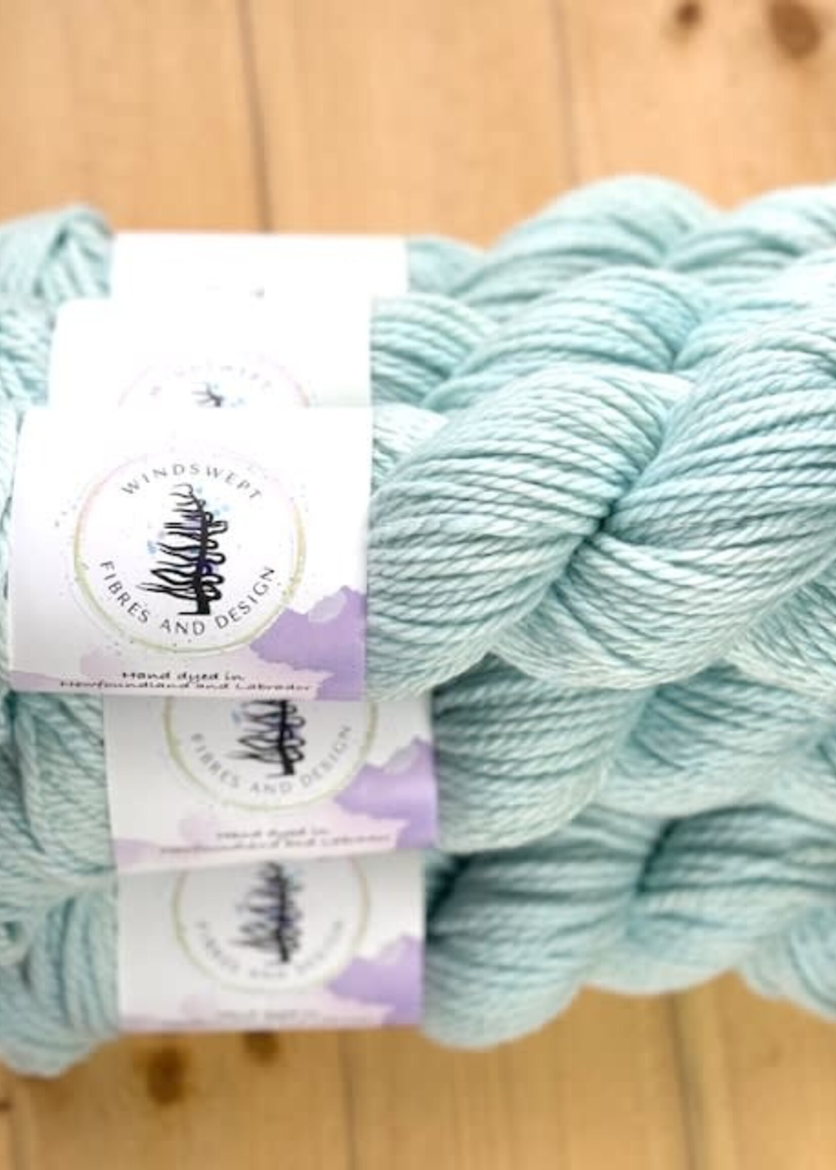 Simple ZigZag Cowl Pattern Kit (Tin Milk & Seafoam)