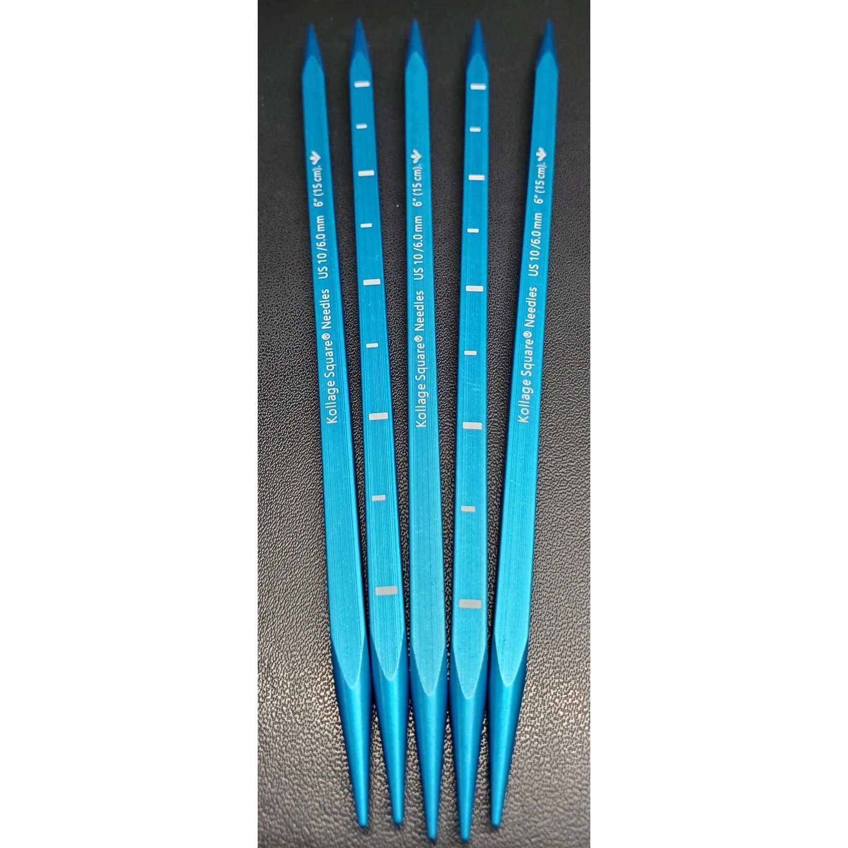 Kollage Square Double Pointed Needles - Blue - 6" -  3.0 mm
