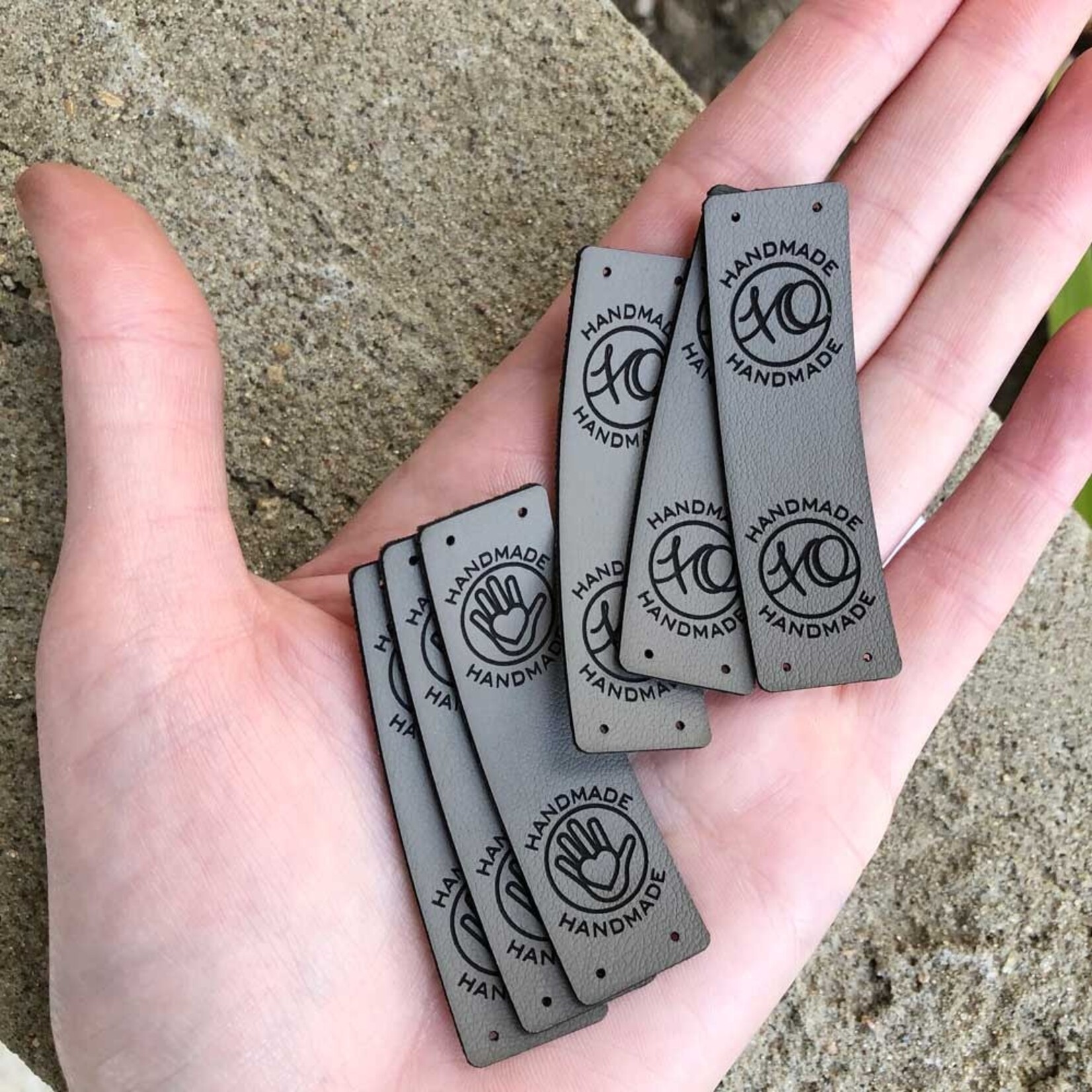 BrickBubble Tags - Handmade - Cinnamon Colour