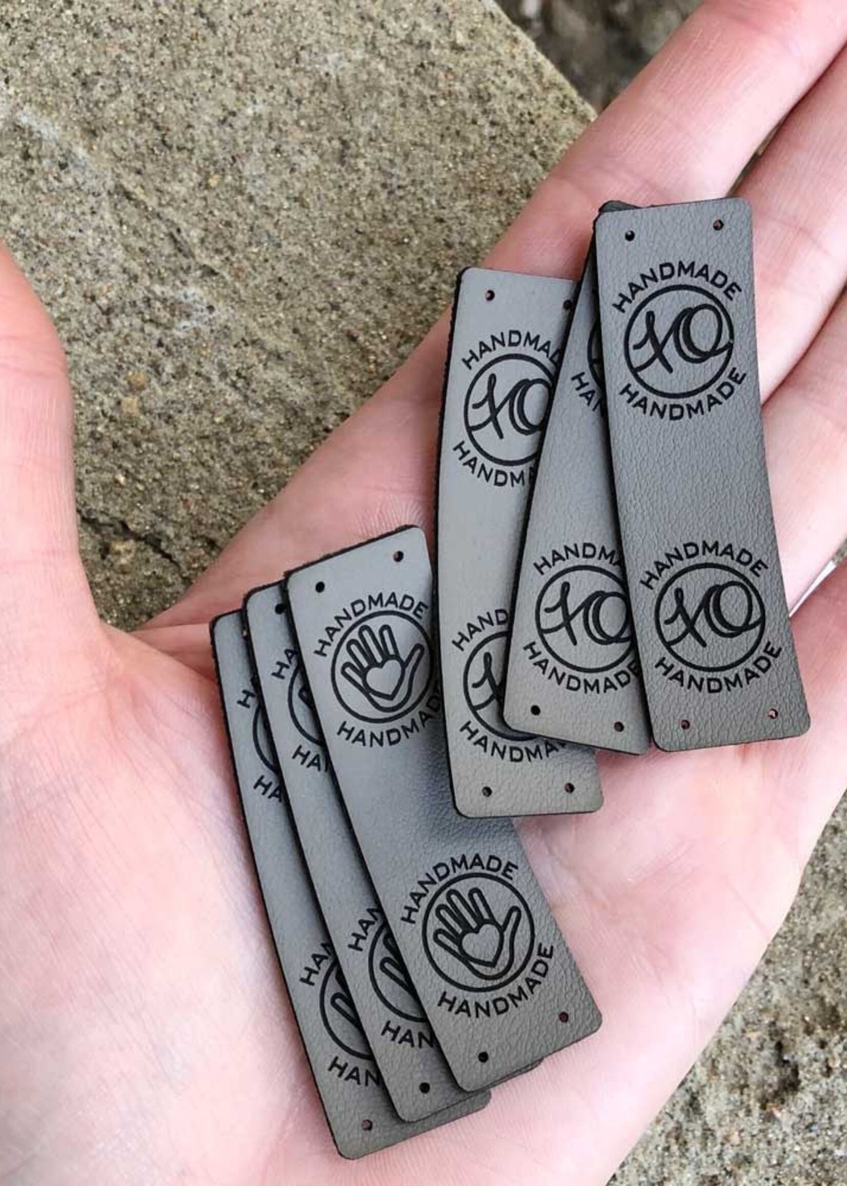 BrickBubble Tags - Handmade - Cinnamon Colour