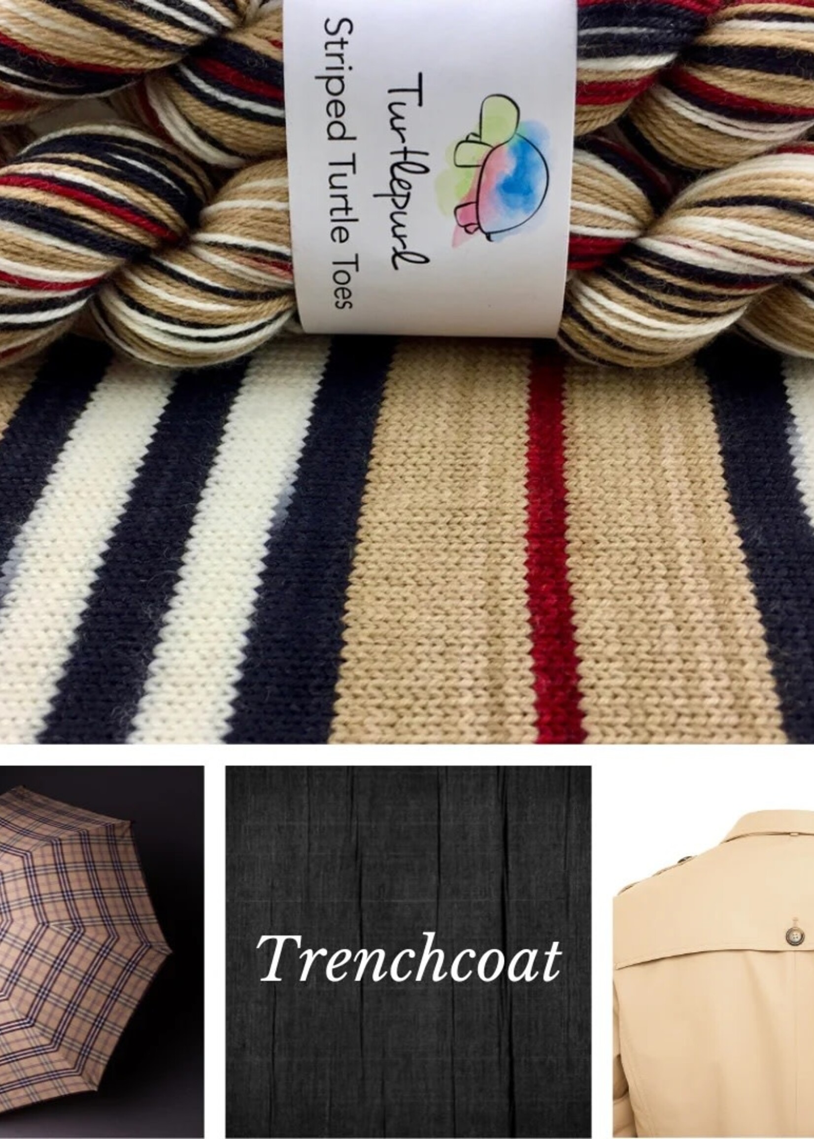 Turtle Purl Turtle Purl Self Striping Yarn - Trenchcoat