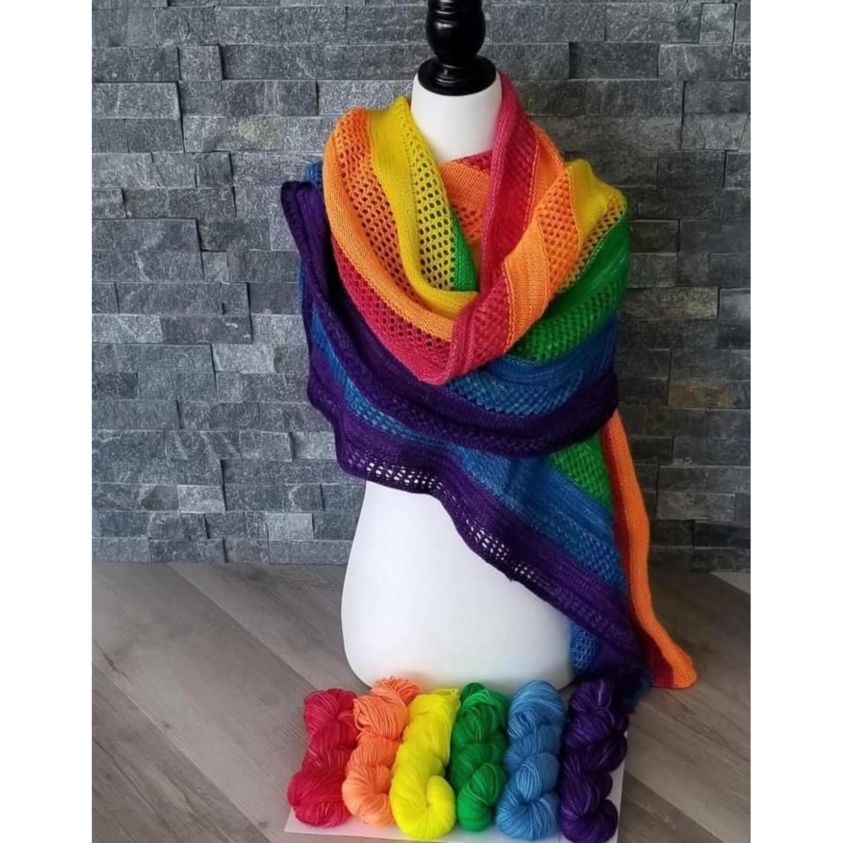 Fergus Yarn Co. Fergus Yarn Co. - Rainbow Love Shawl Kit