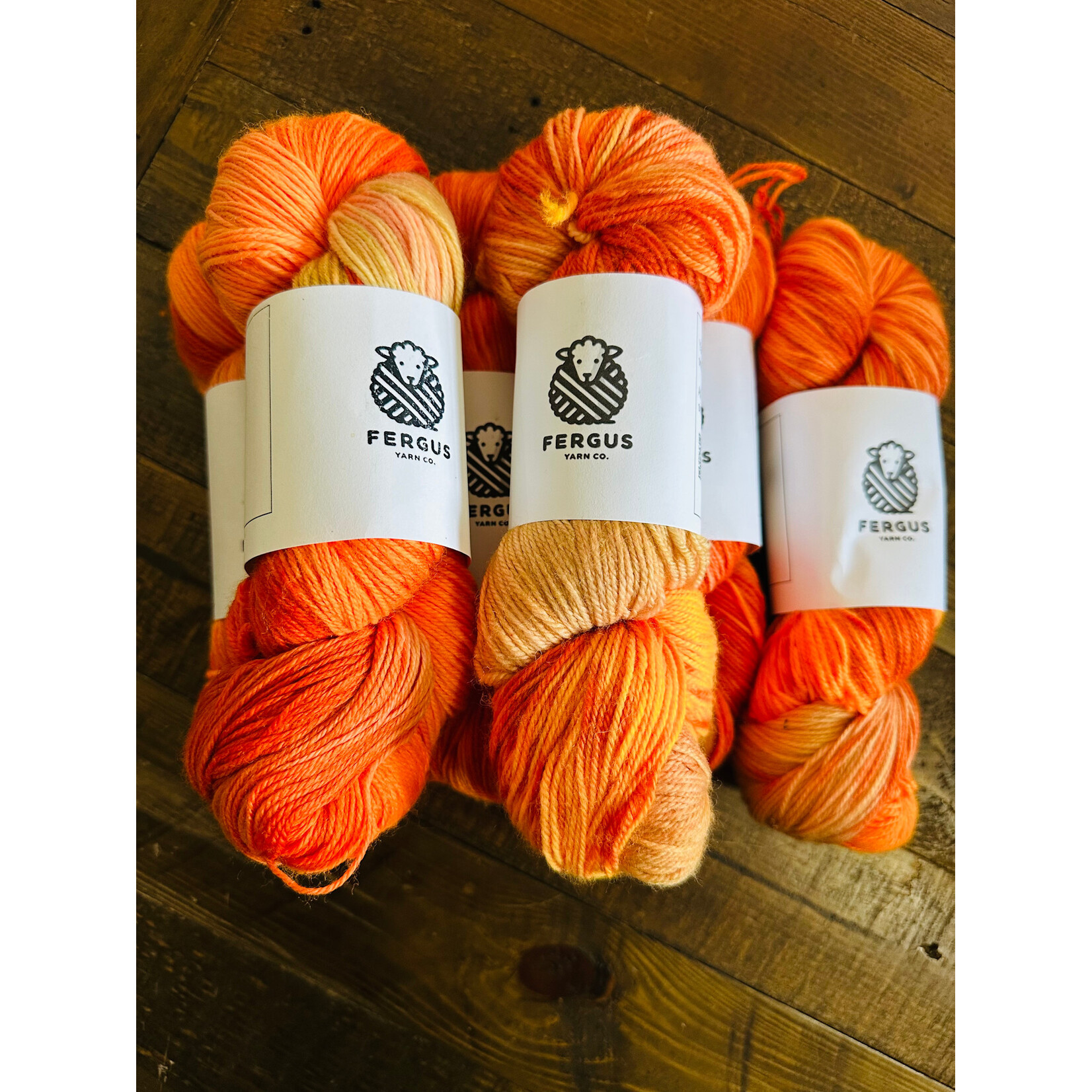 Fergus Yarn Co. Fergus Yarn Co. - Sock Weight - Pumpkin Golem