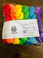 Fergus Yarn Co. Wee Rainbow Kit by Fergus Yarn Co. (Sock)
