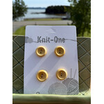 Knit One - 18mm  3/4” 2 Hole Button - Natural Wood (4 per pack)