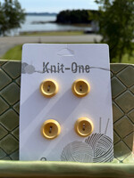 Knit One - 18mm  3/4” 2 Hole Button - Natural Wood (4 per pack)