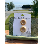 Knit One - 28mm 1 1/8” 2 Hole  - Natural Wood (2 per pack)