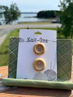 Knit One - 28mm 1 1/8” 2 Hole  - Natural Wood (2 per pack)
