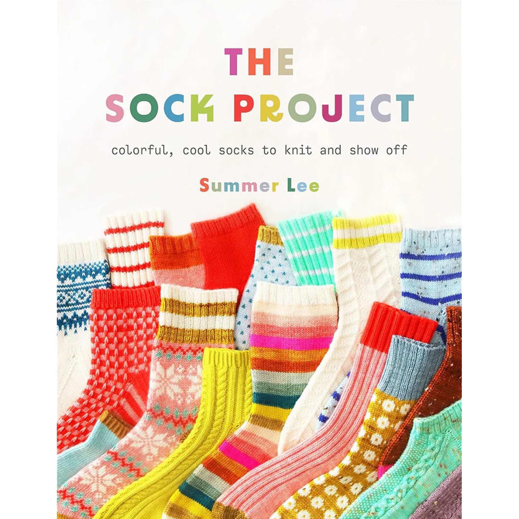 Book - The Sock Project - Colourful, Cool Socks to  Knit and Show Off - by Summer Lee