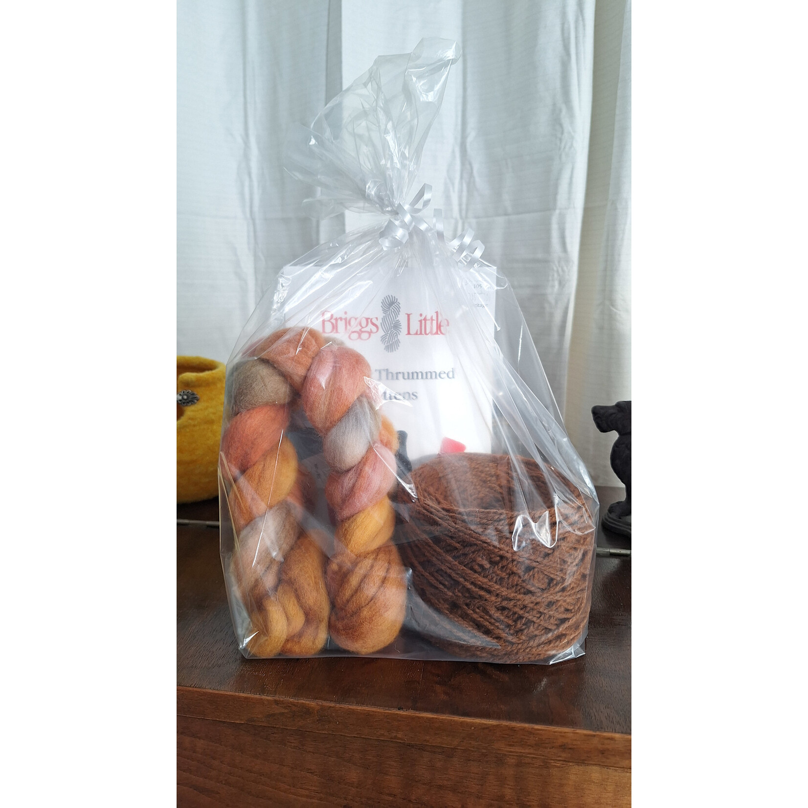 Thrummed Mittens Kit with Pattern - Fire Opal + Phoenix  Ember