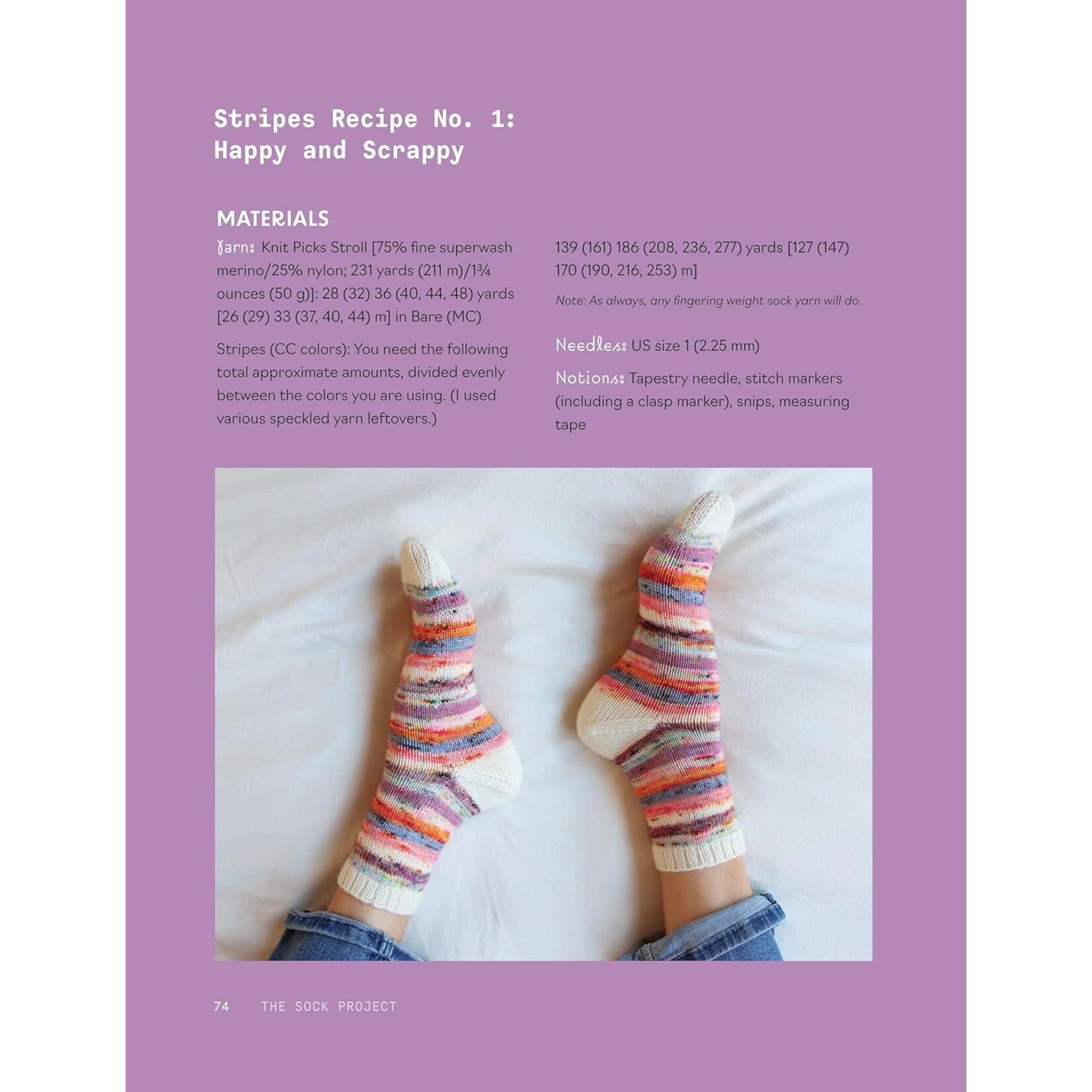 Book - The Sock Project - Colourful, Cool Socks to  Knit and Show Off - by Summer Lee
