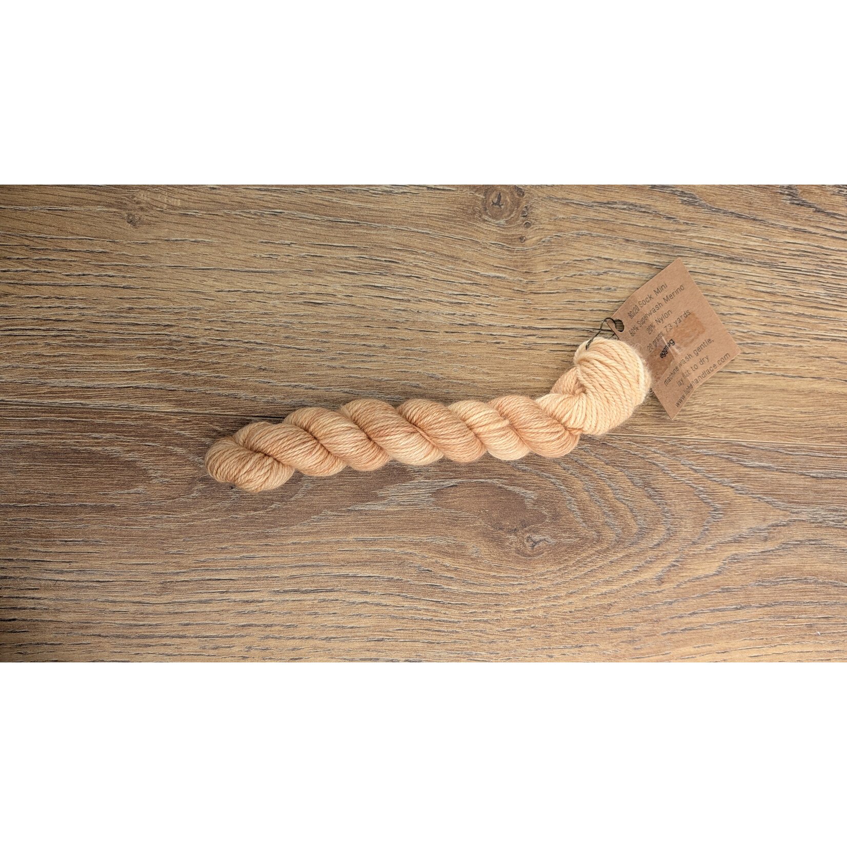 Lichen & Lace 80/20 Sock -  Mini Skein - Eggnog