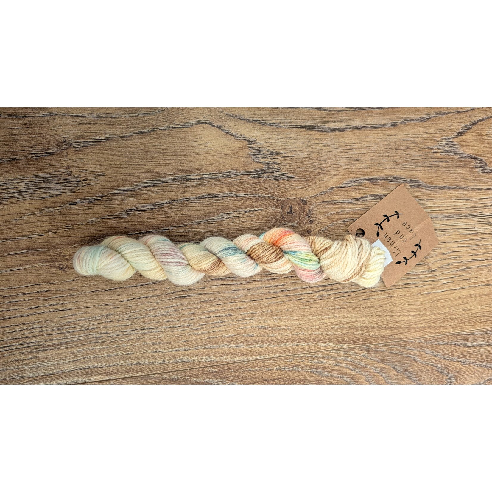 Lichen & Lace 80/20 Sock -  Mini Skein - Gingerbread House