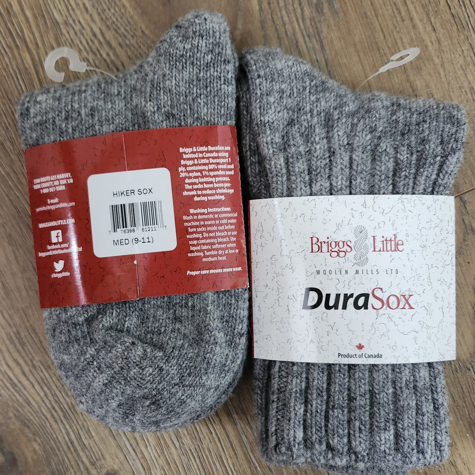 Briggs and Little Briggs & Little -  DuraSox - Hiker Sox - Medium (9-11)