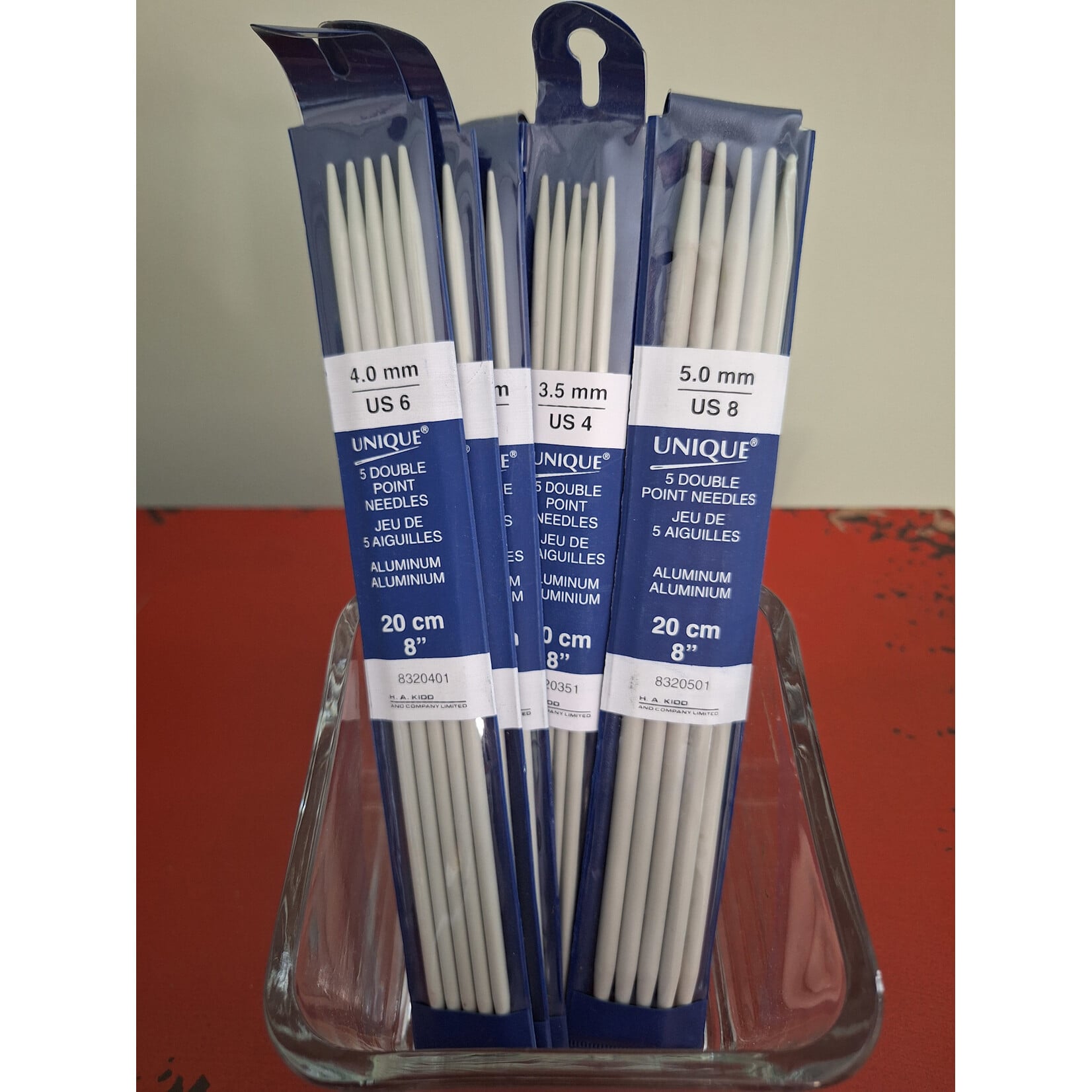UNIQUE UNIQUE 8" Double Pointed Needles