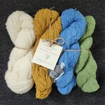 Lunenburg Pullover Yarn Kit: Nan's Garden Collection - Forget-Me-Nots