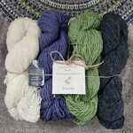 Lunenburg Pullover Yarn Kit: Nan's Garden Collection - Bluebells