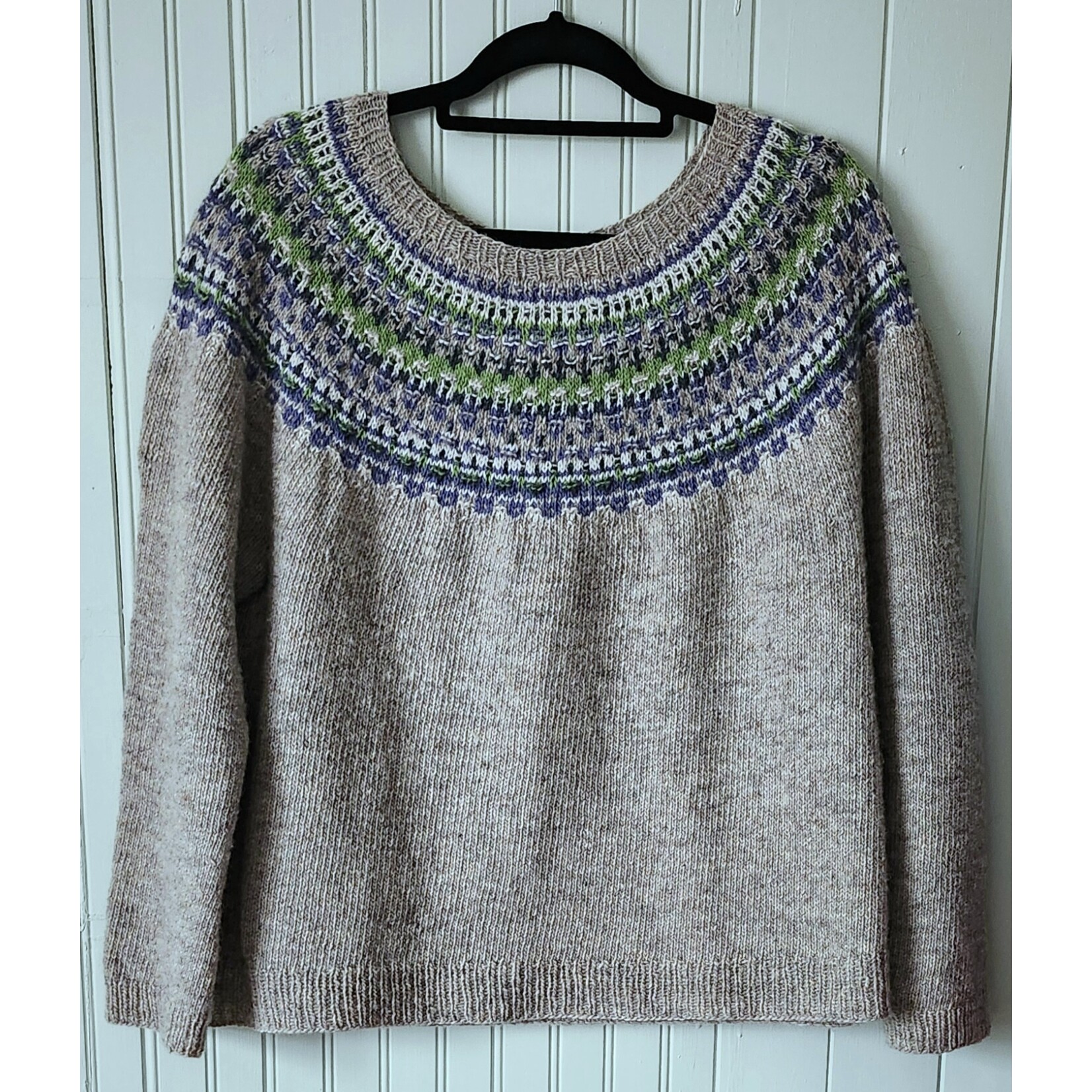 Lunenburg Pullover Yarn Kit: Nan's Garden Collection - Tulips