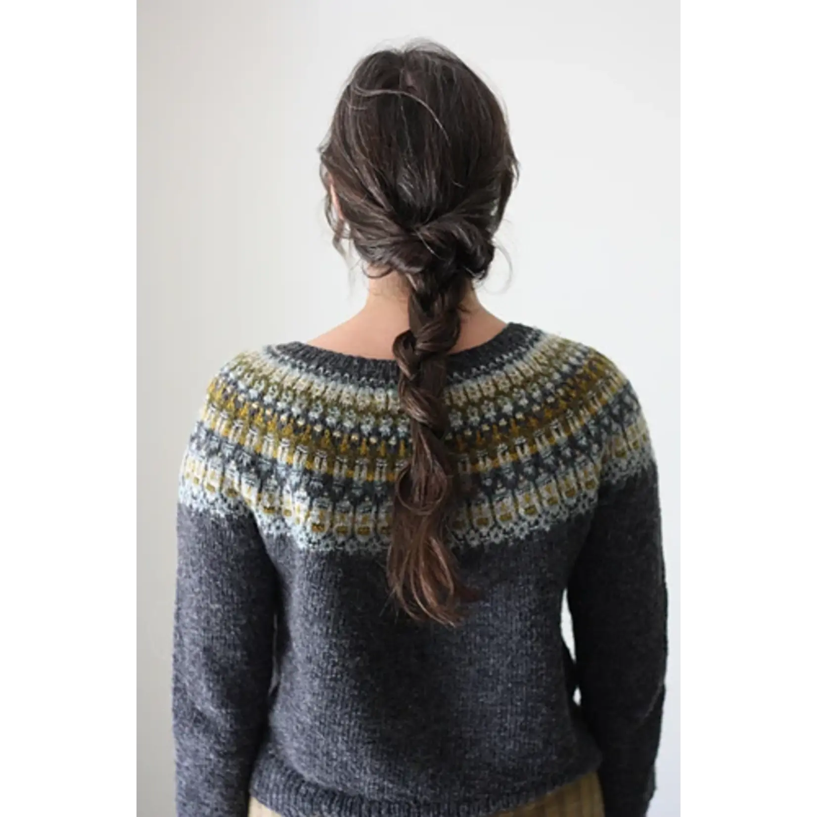 Lunenburg Pullover Yarn Kit: Nan's Garden Collection - Forget-Me-Nots