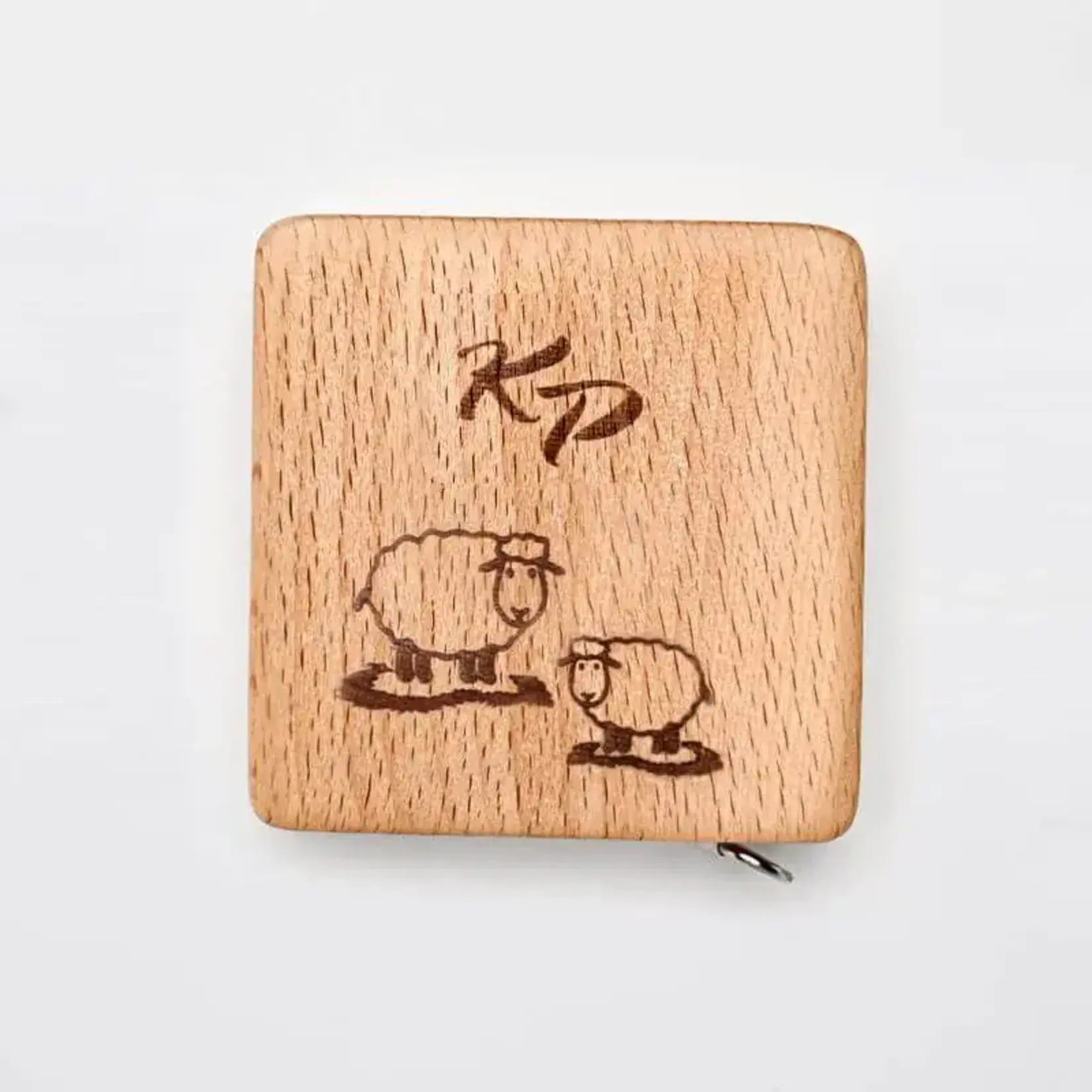 KnitPro - Wooden Retractable Measuring Tape - Square