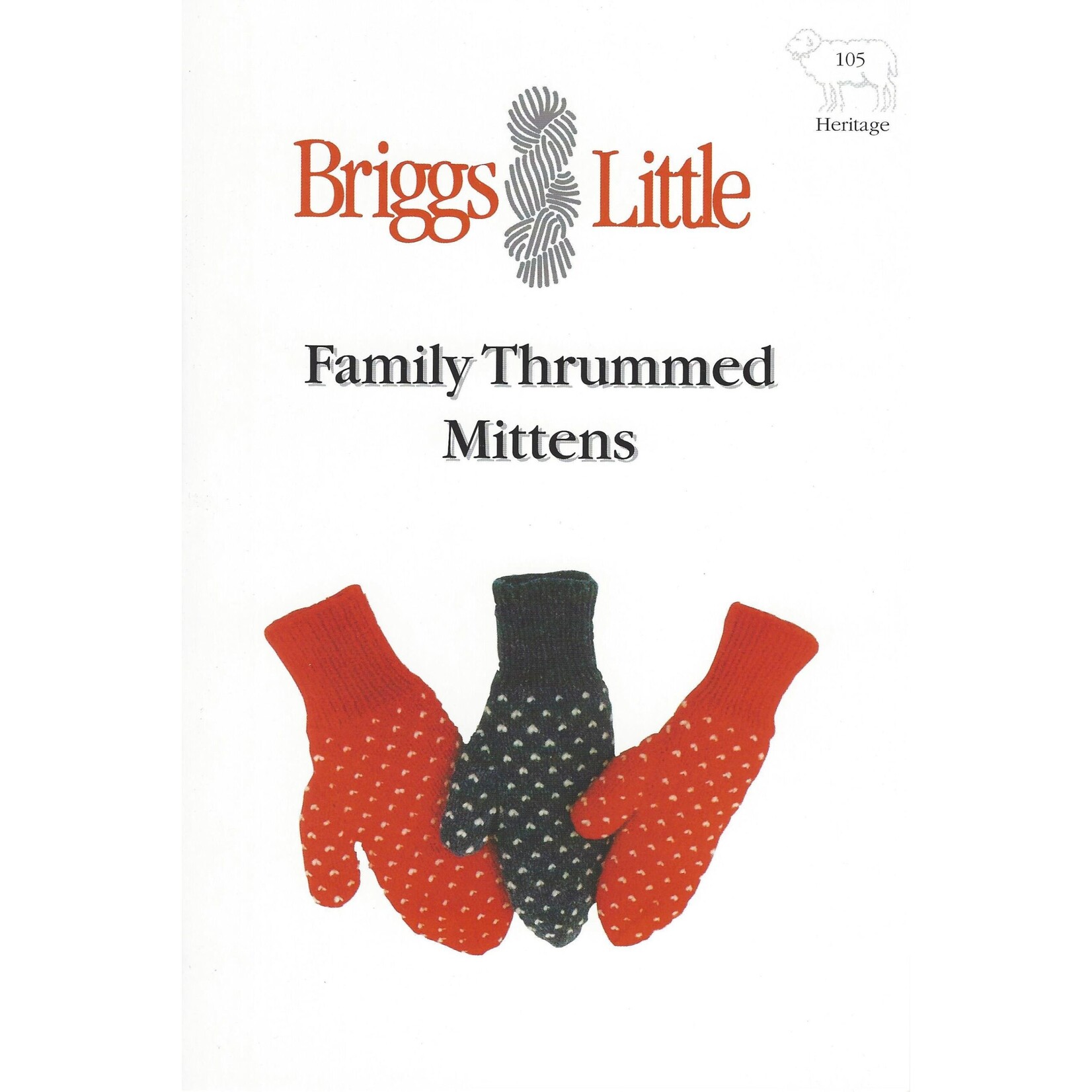 Briggs and Little Family Thrummed Mittens 105  Pattern Booklet by Briggs & Little