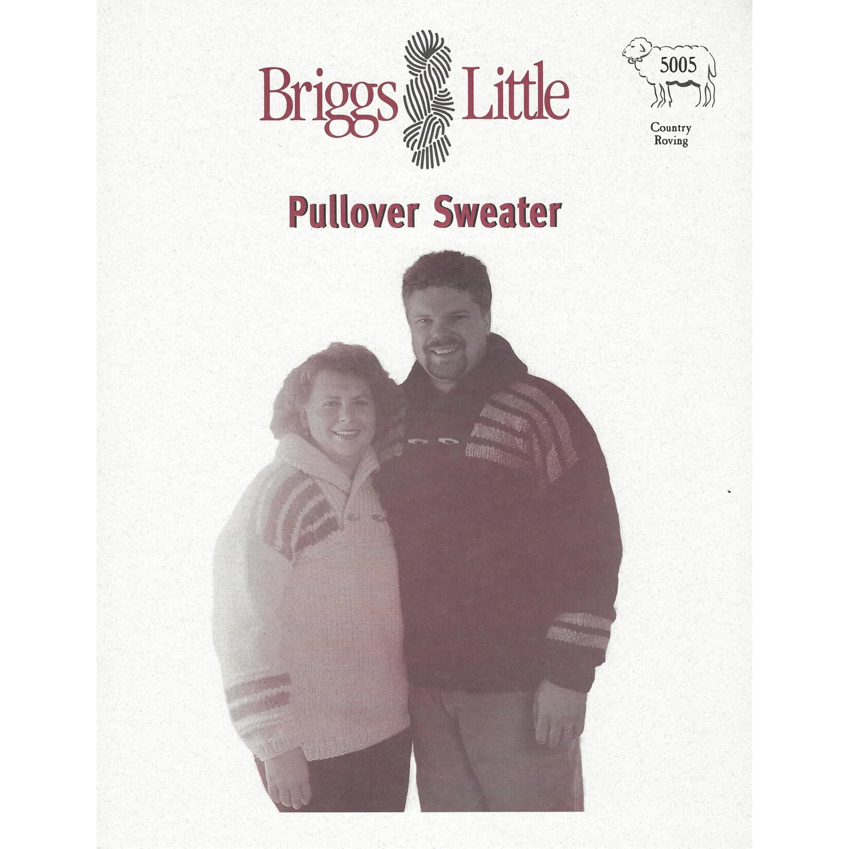 Briggs and Little Pullover Sweater 5005  Pattern Booklet by Briggs & Little