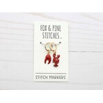 Fox & Pine Stitches - Stitch Markers - Lobster