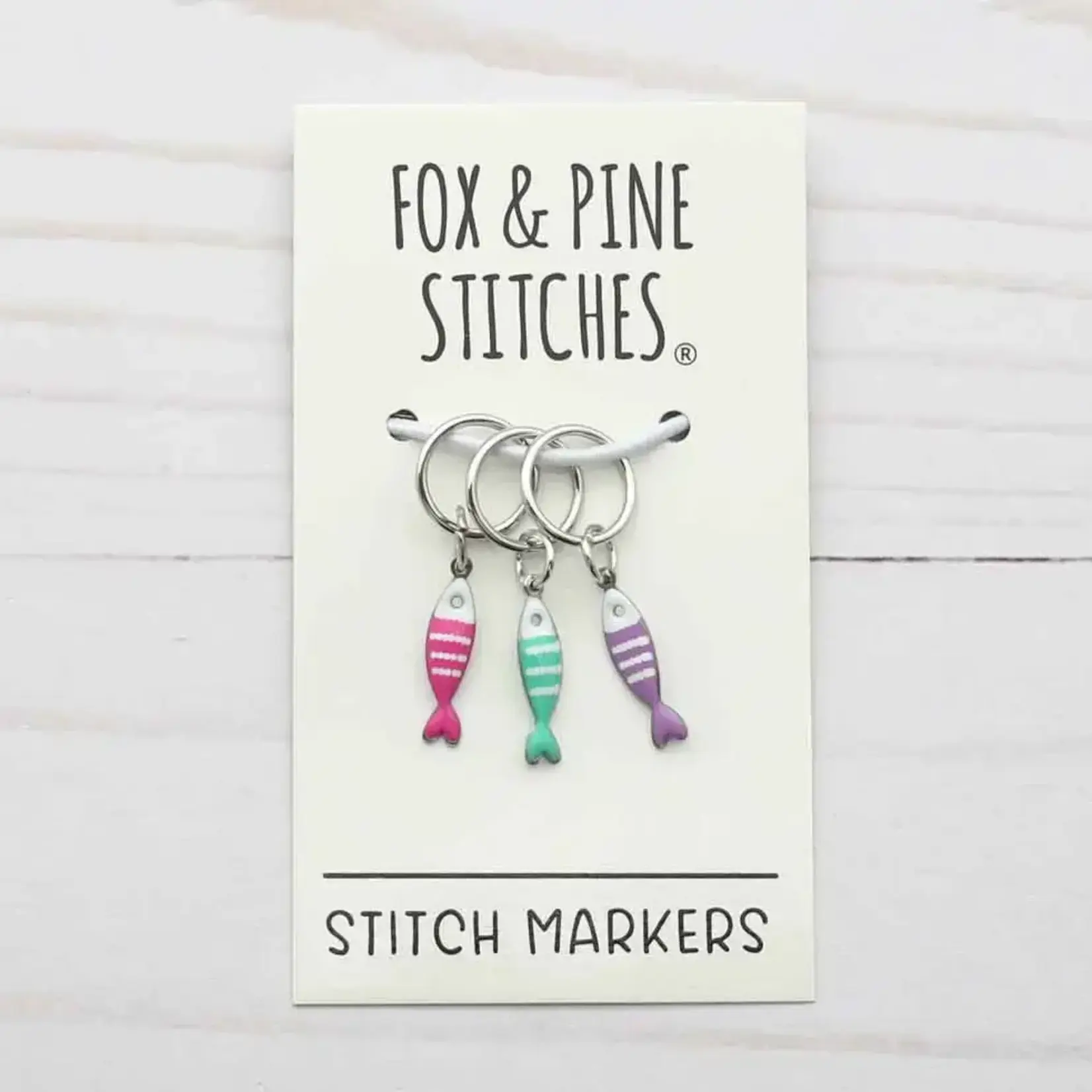 Fox & Pine Stitches - Stitch Markers - Itty Bitty Fishies