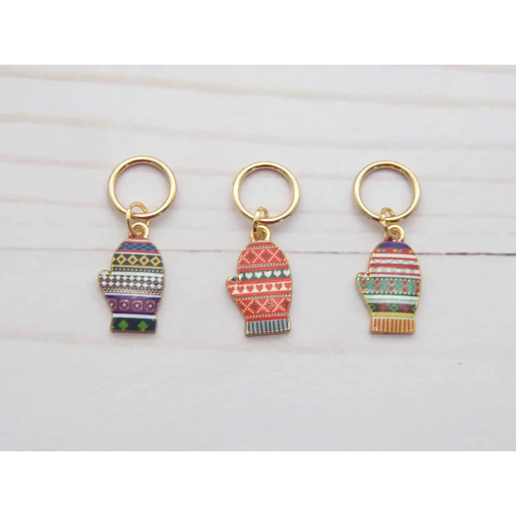 Fox & Pine Stitches - Stitch Markers - Fair Isle Mittens