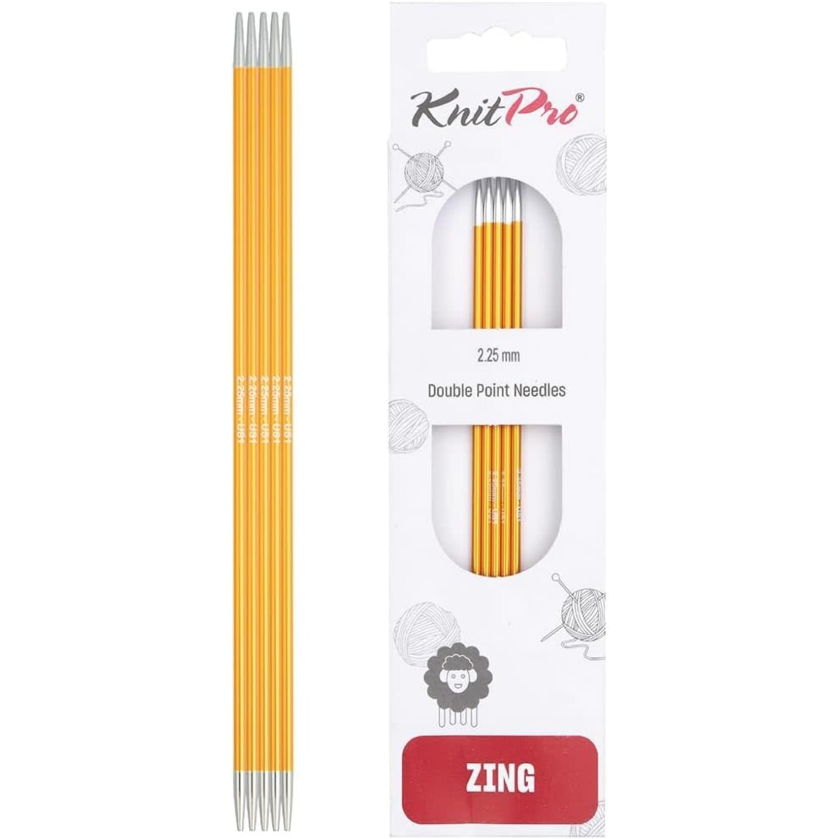 KnitPro -  Zing - Double Pointed Needles - 6"