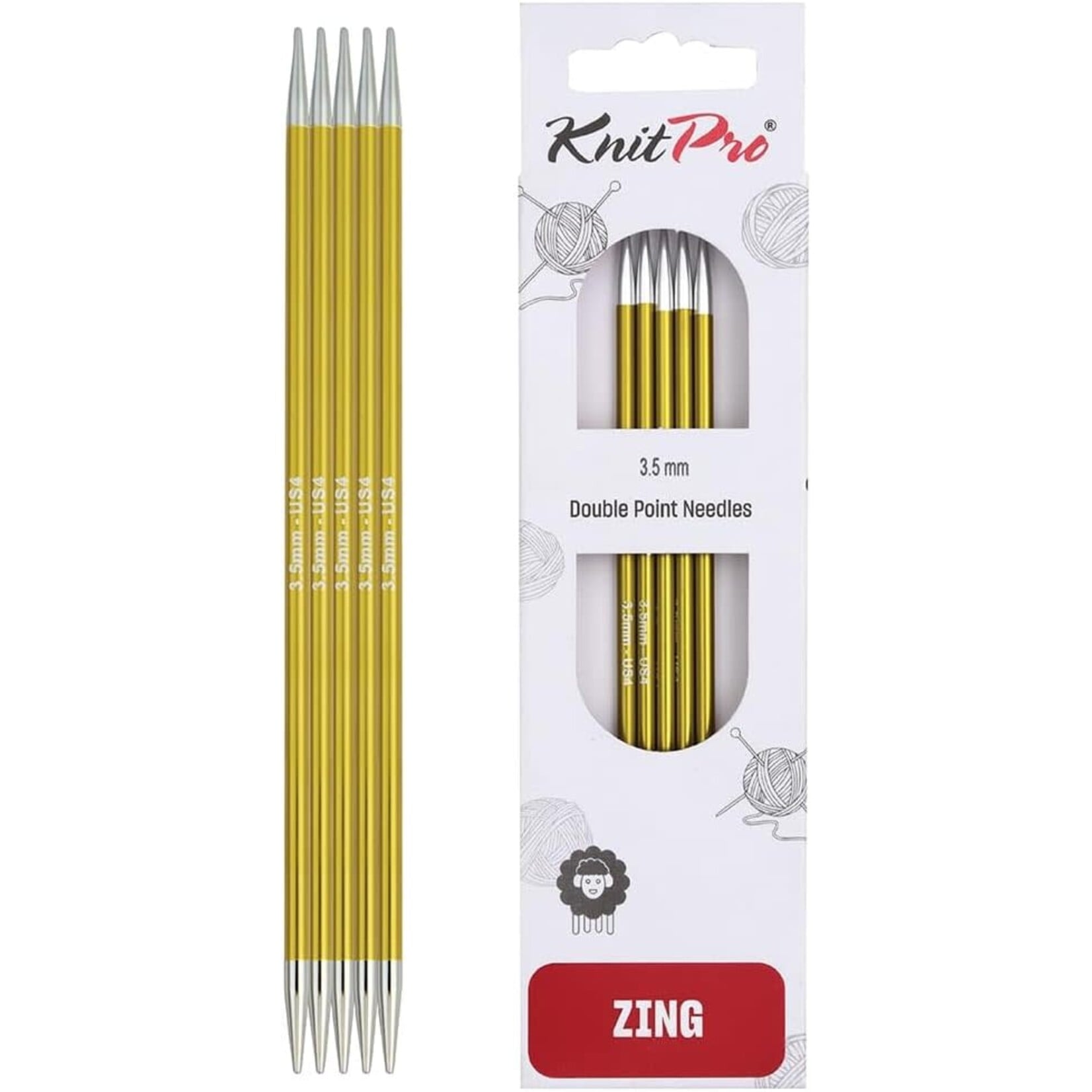 KnitPro -  Zing - Double Pointed Needles - 6"