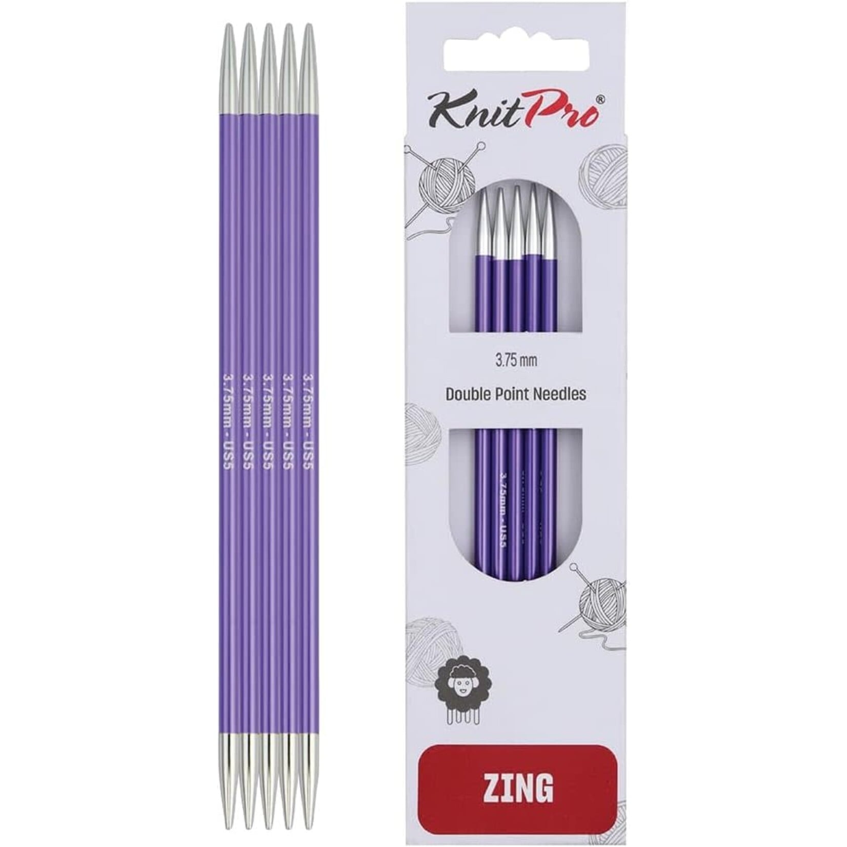 KnitPro -  Zing - Double Pointed Needles - 6"