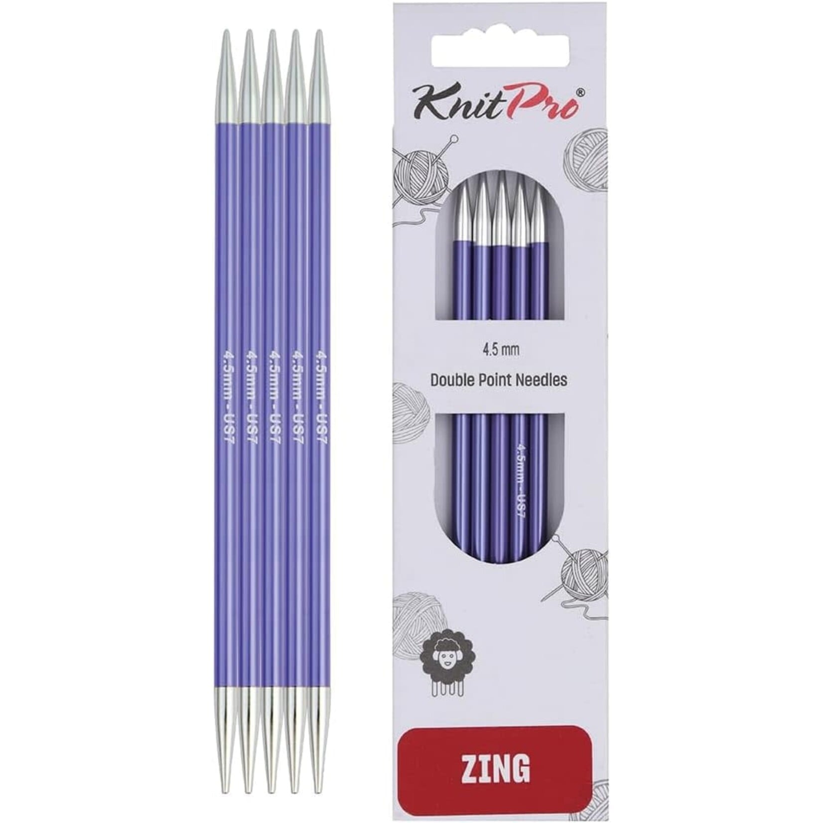 KnitPro -  Zing - Double Pointed Needles - 6"