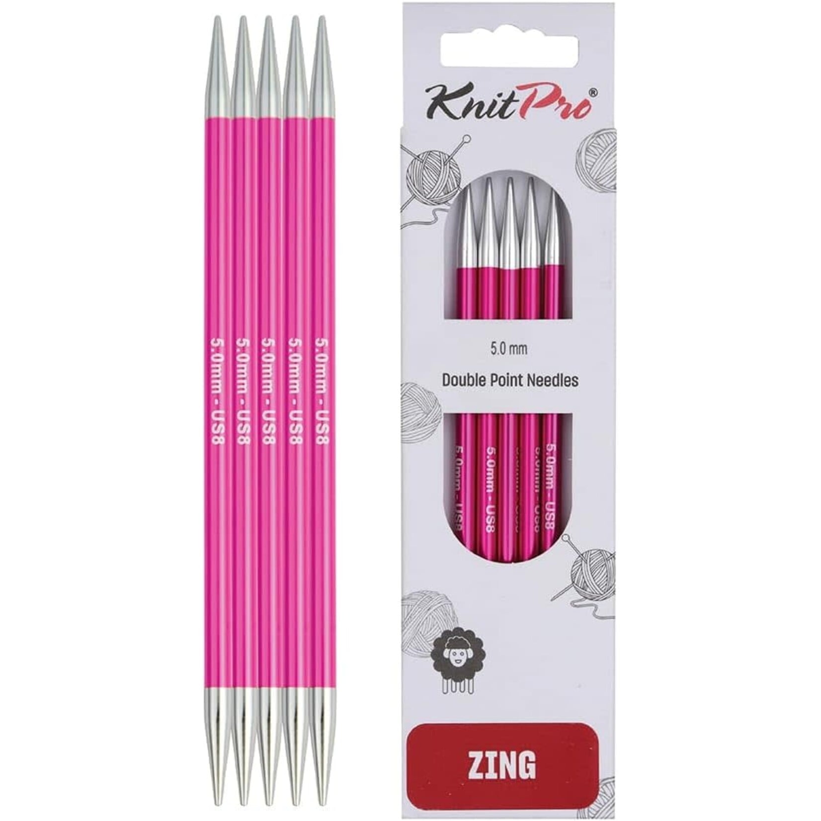 KnitPro -  Zing - Double Pointed Needles - 6"