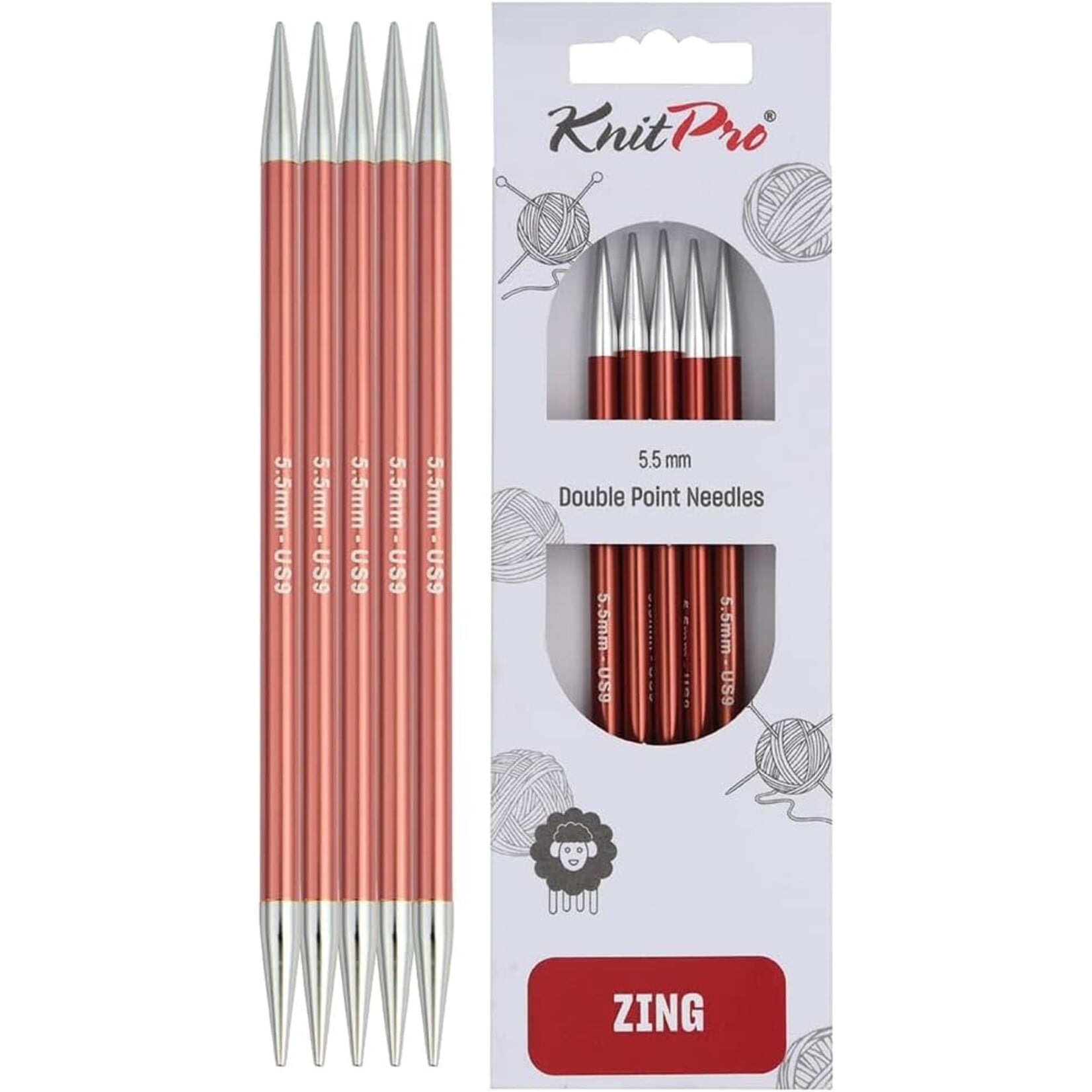 KnitPro -  Zing - Double Pointed Needles - 6"