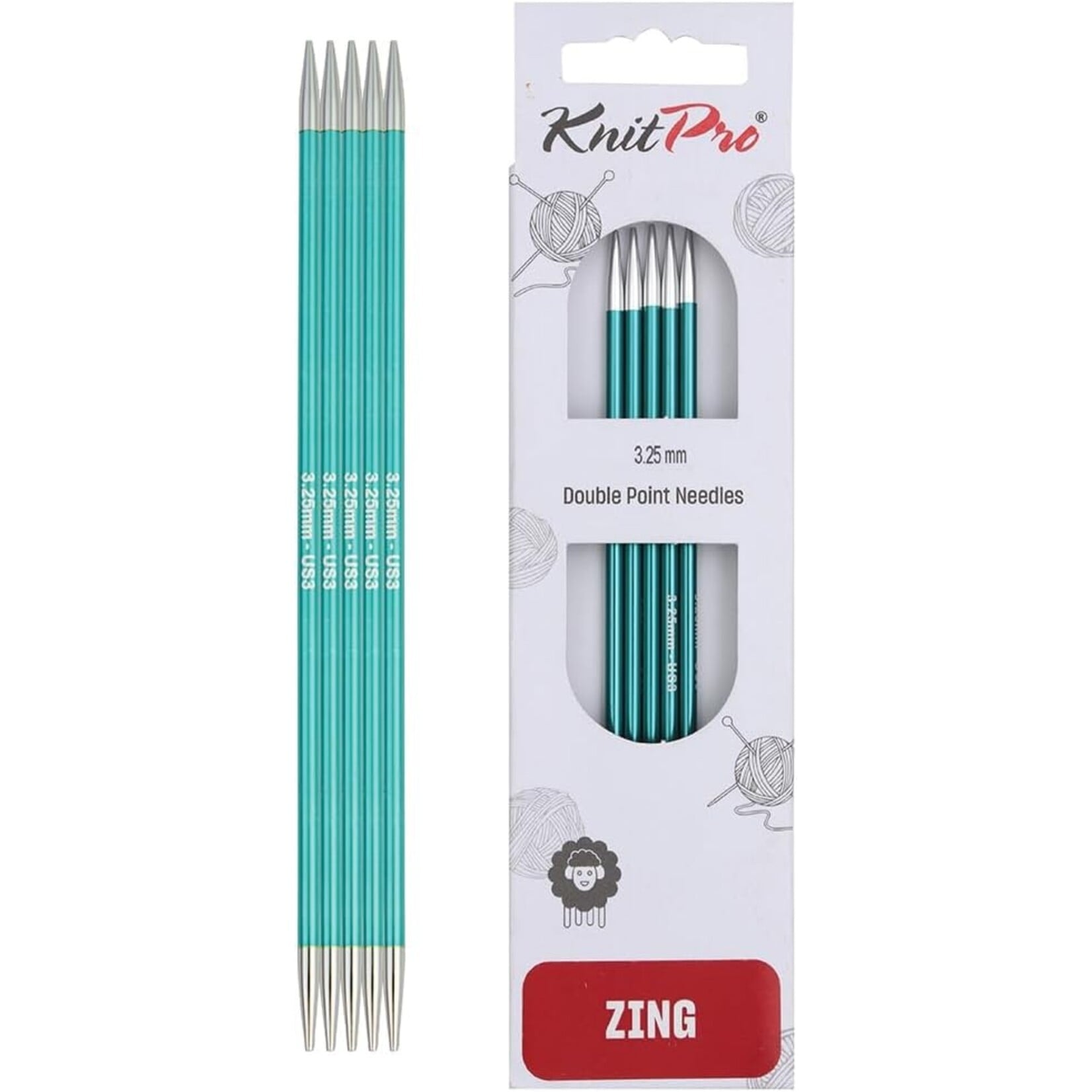 KnitPro -  Zing - Double Pointed Needles - 6"