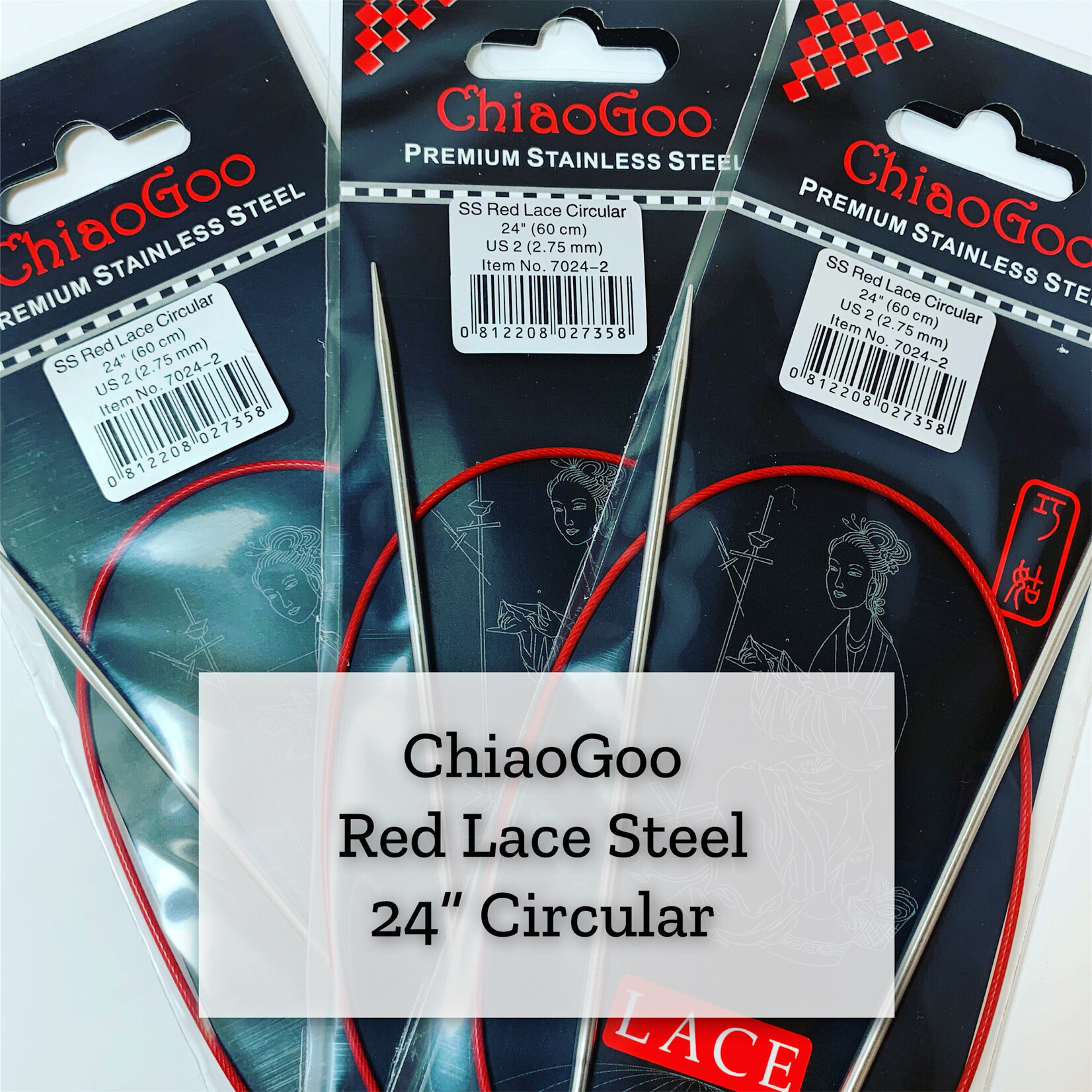 ChiaoGoo ChiaoGoo Red Lace Circular Needles - 24" (60cm)