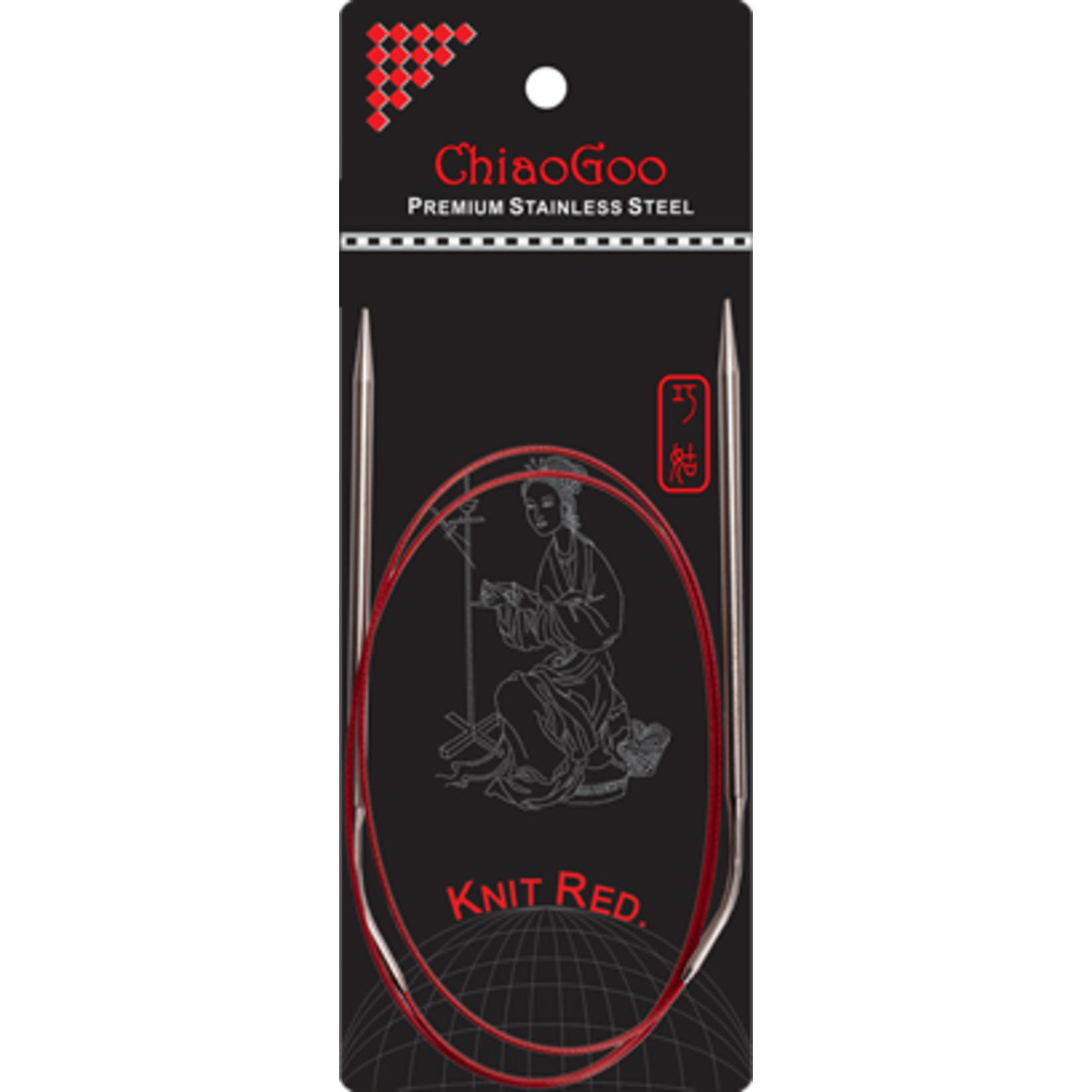 ChiaoGoo ChiaoGoo Knit Red Circular Needles - 40" (100cm)