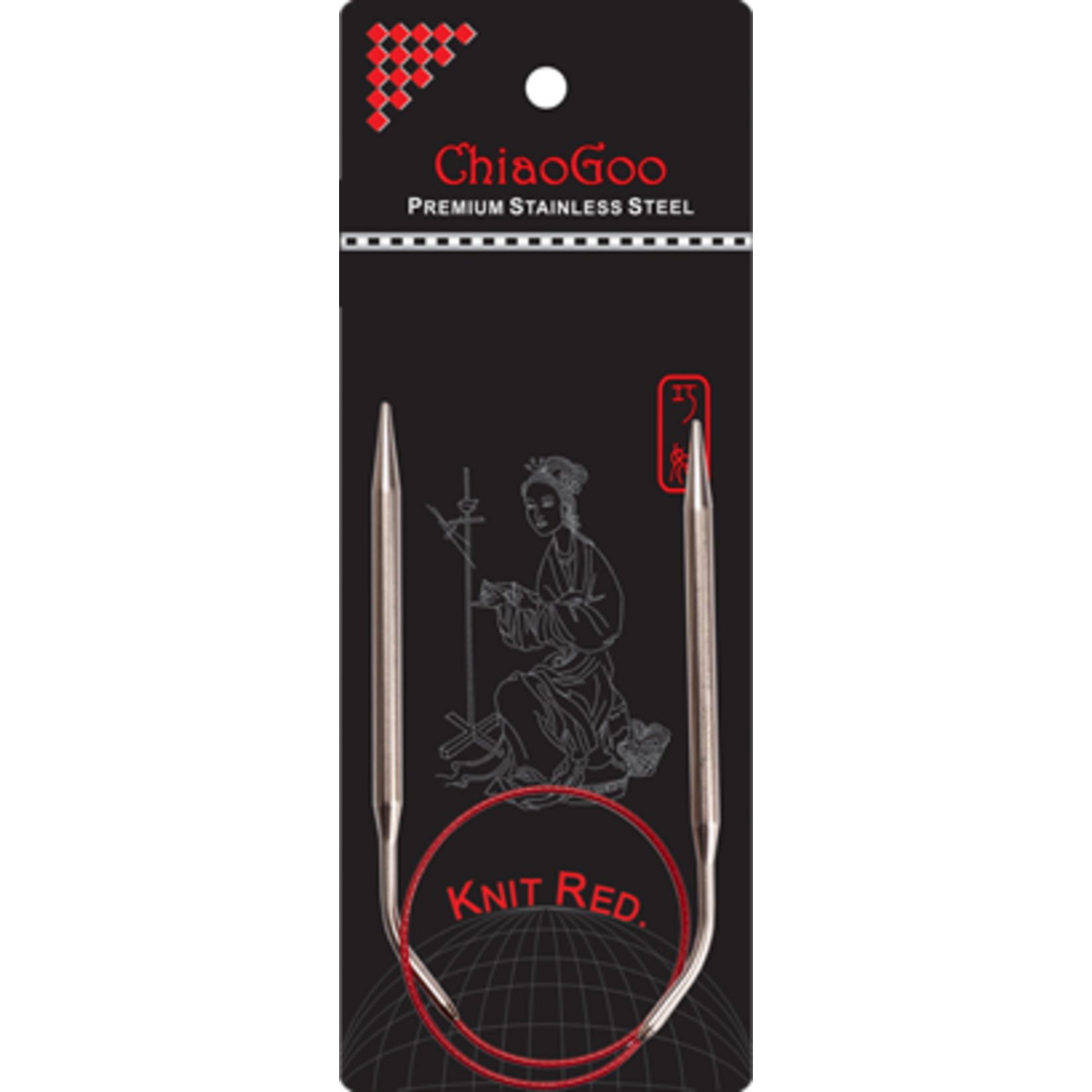 ChiaoGoo ChiaoGoo Knit Red Circular Needles - 16" (40cm)