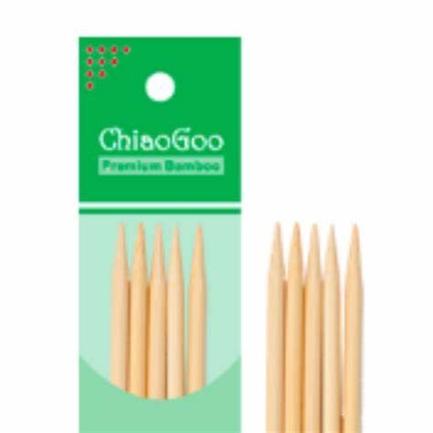 ChiaoGoo Chiaogoo Bamboo DPN - 6" 3.75mm