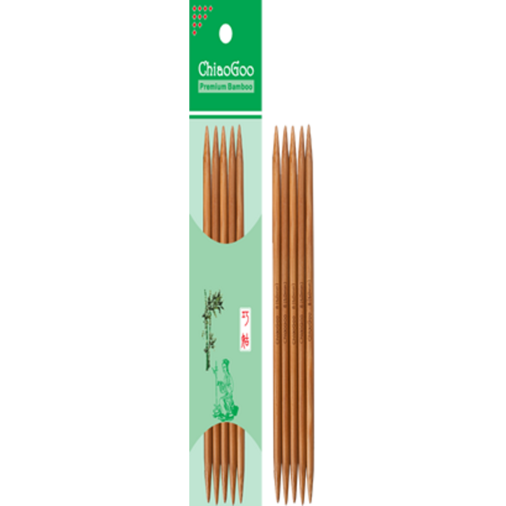ChiaoGoo ChiaoGoo Bamboo DPN - 6” -  6.0 mm